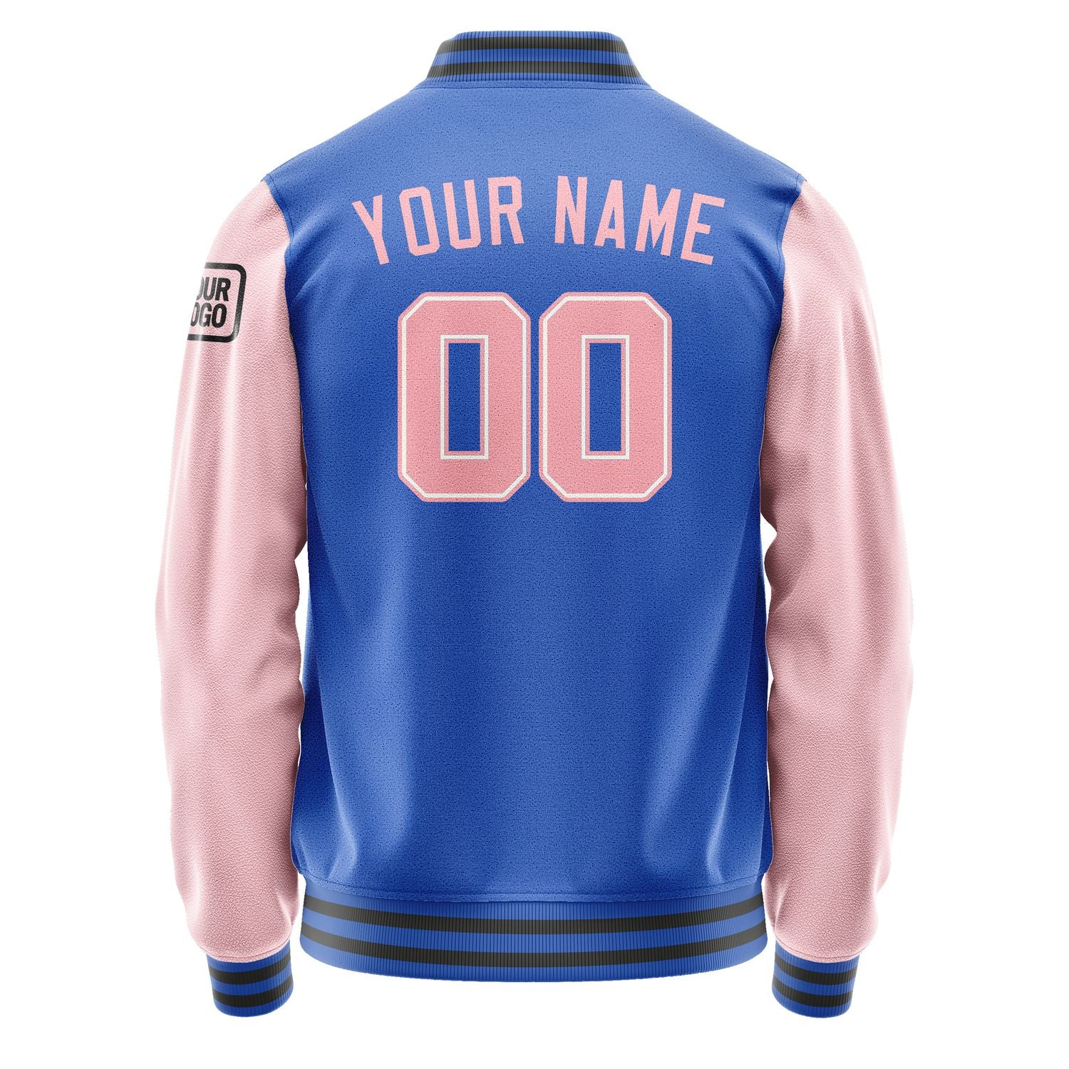 Maßgeschneidertes Himmelblau Rosa Jacke JB0909210920211817