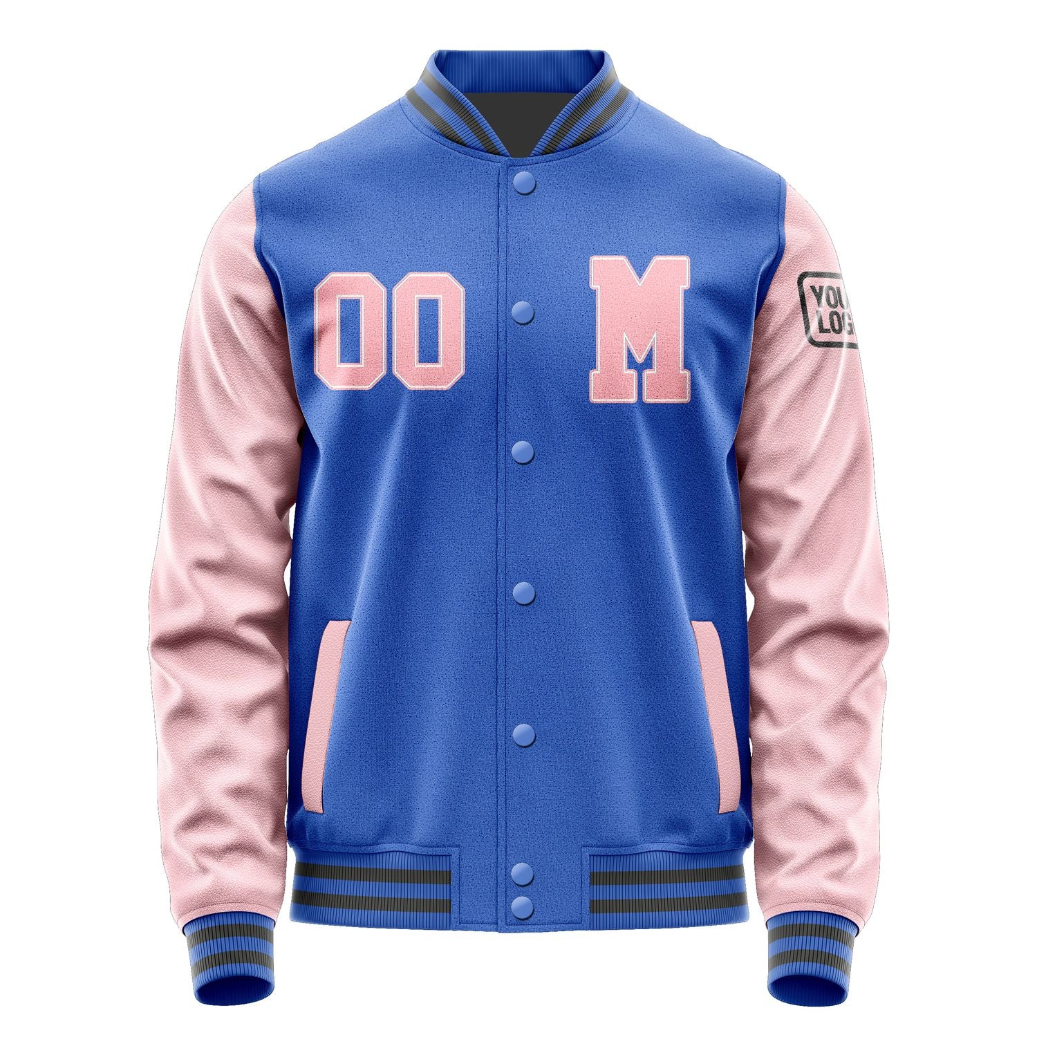 Maßgeschneidertes Himmelblau Rosa Jacke JB0909210920211817