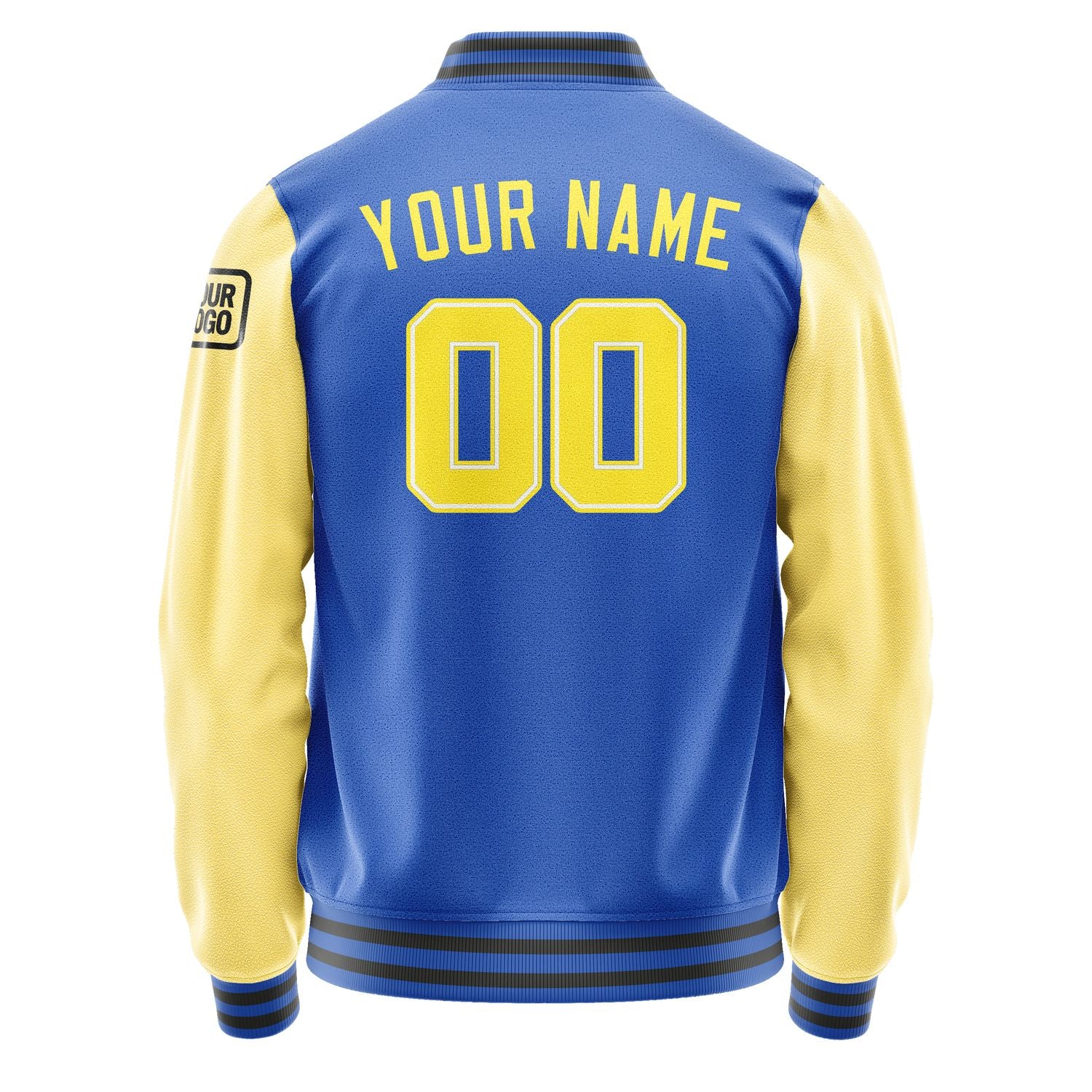 Maßgeschneidertes Himmelblau Blassgelb Jacke JB0909260920261817