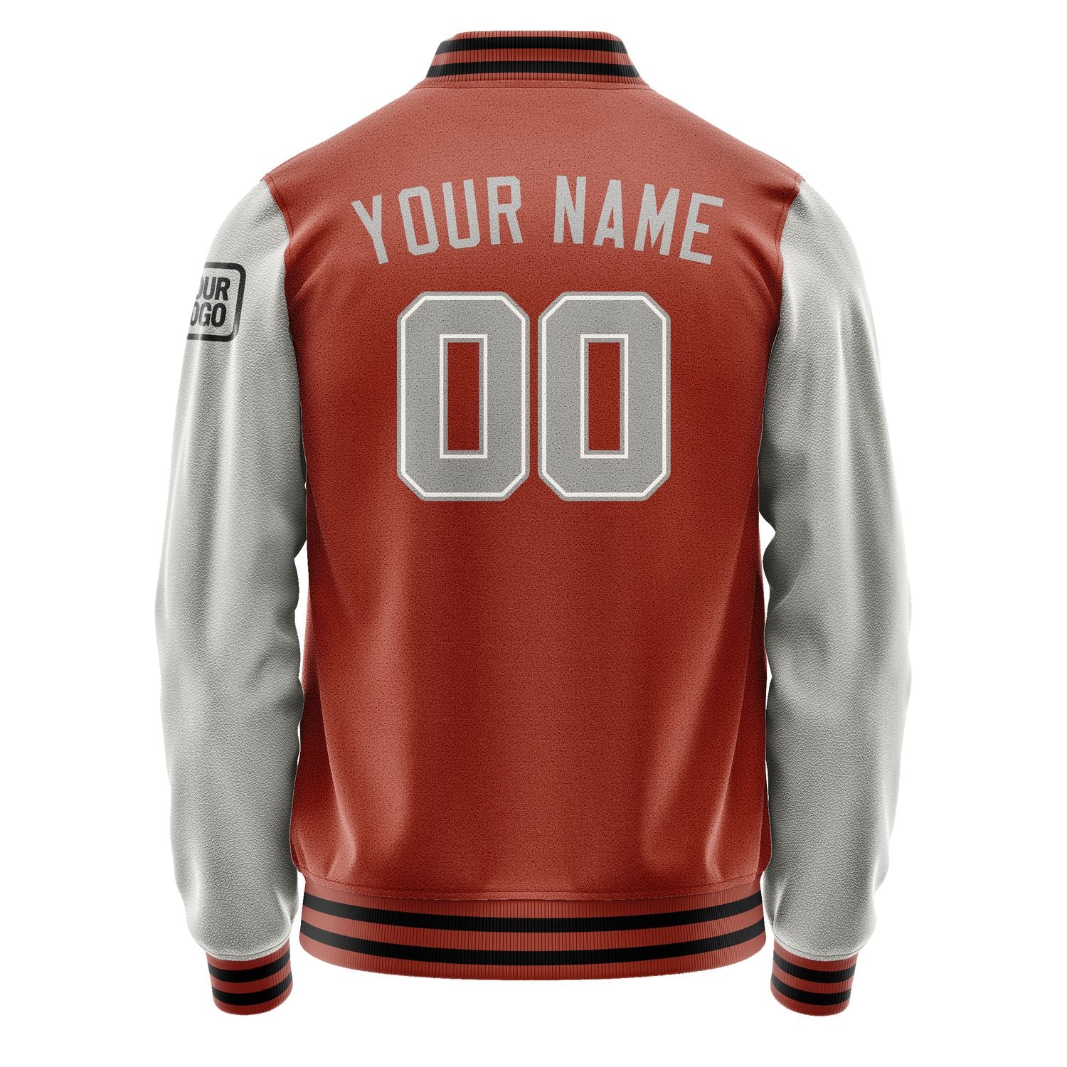 Maßgeschneidertes Korallenrot Grau Jacke JB1616041617041817