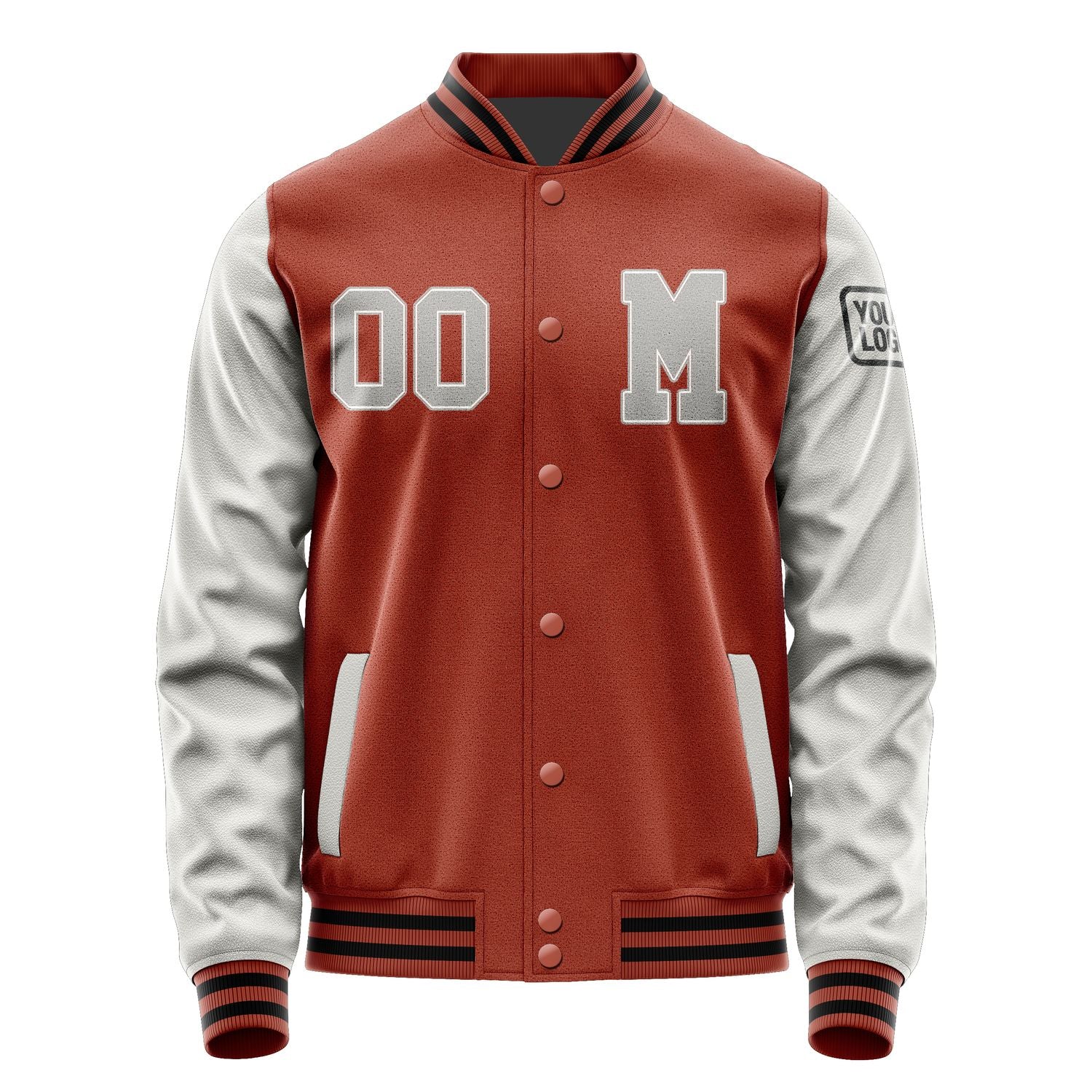 Maßgeschneidertes Korallenrot Grau Jacke JB1616041617041817