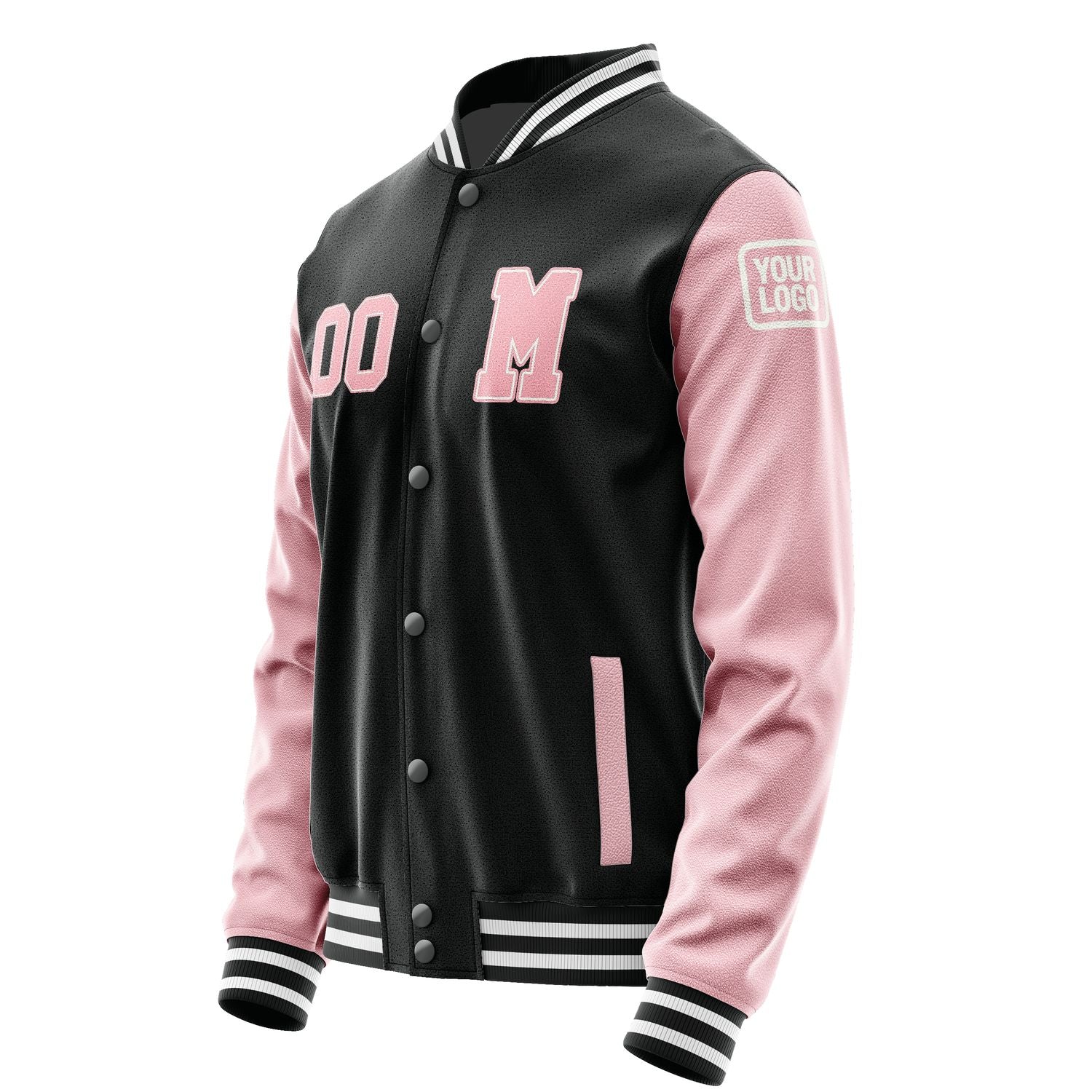 Maßgeschneidertes Schwarz Rosa Jacke JB1717211718211818