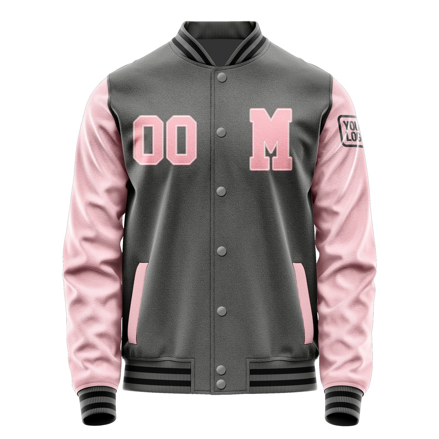 Maßgeschneidertes Dunkelgrau Rosa Jacke JB2020212017211817