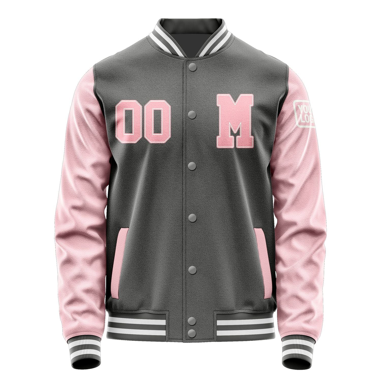 Maßgeschneidertes Dunkelgrau Rosa Jacke JB2020212018211818