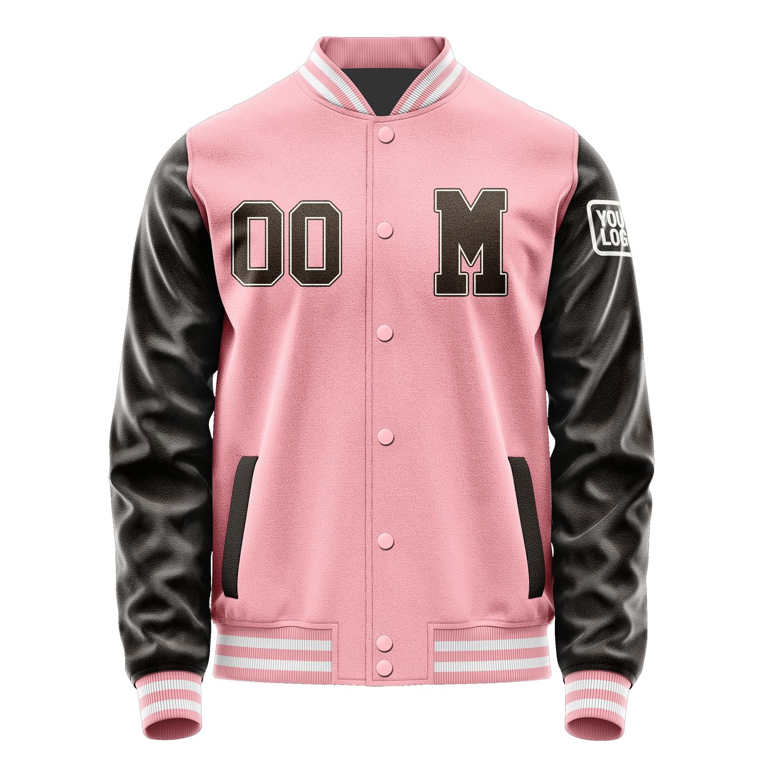 Maßgeschneidertes Rosa Braun Jacke JB2121012118011818