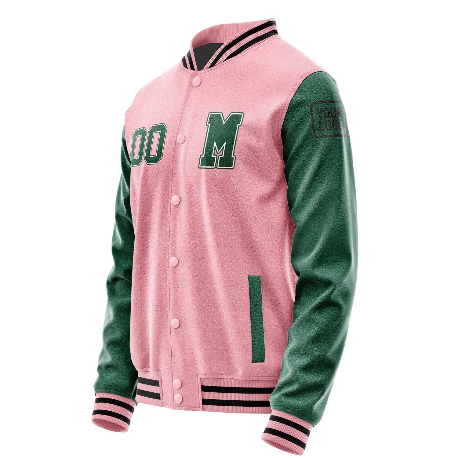 Maßgeschneidertes Rosa Moosgrün Jacke JB2121052117051817