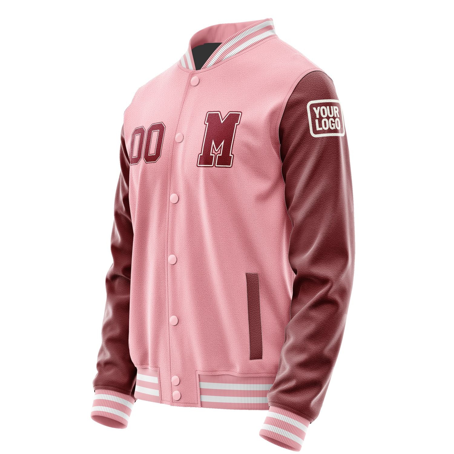 Maßgeschneidertes Rosa Karmesinrot Jacke JB2121152118151818