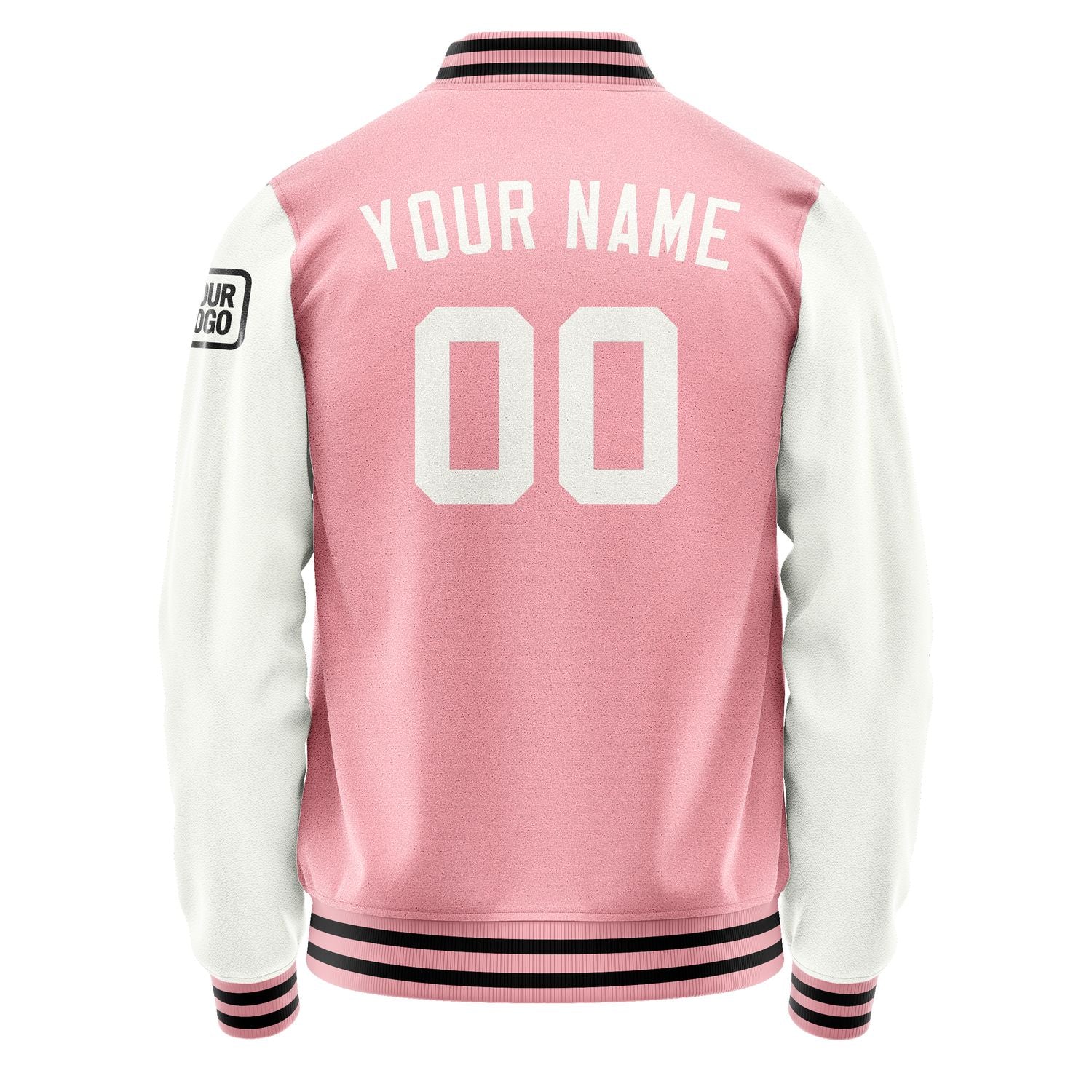 Maßgeschneidertes Rosa Weiß Jacke JB2121182117181817