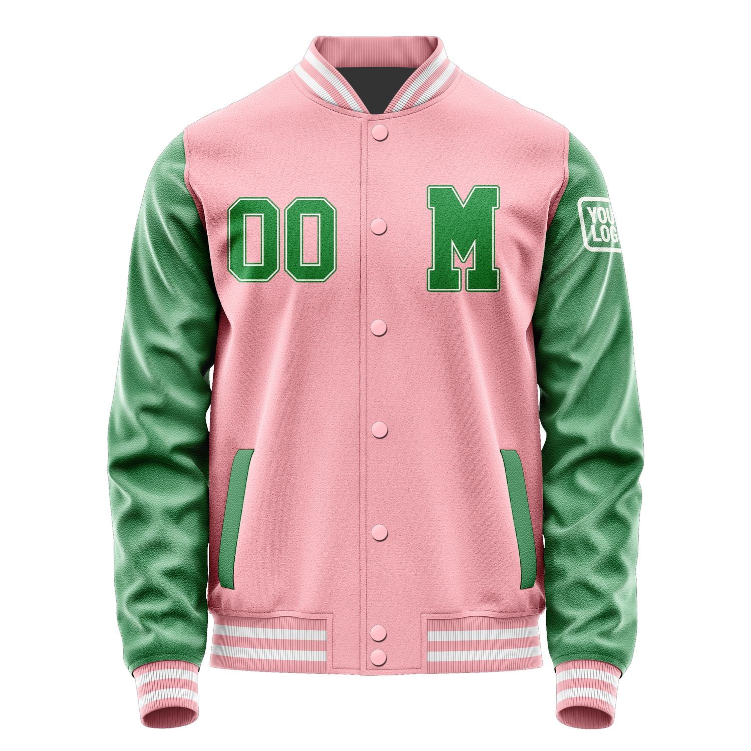 Maßgeschneidertes Rosa Smaragdgrün Jacke JB2121242118241818