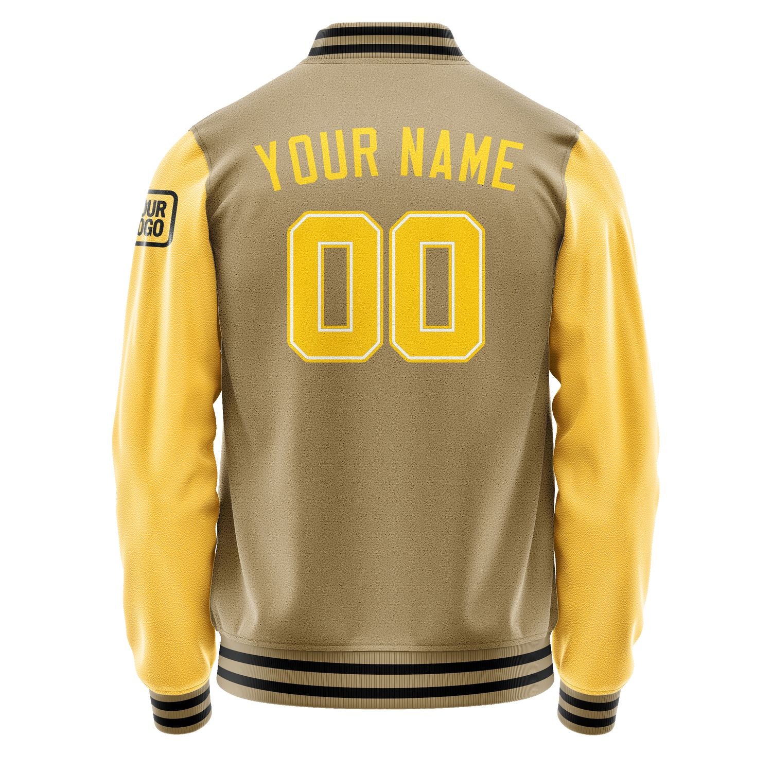 Maßgeschneidertes Hellkhaki Gold Jacke JB2525302517301817