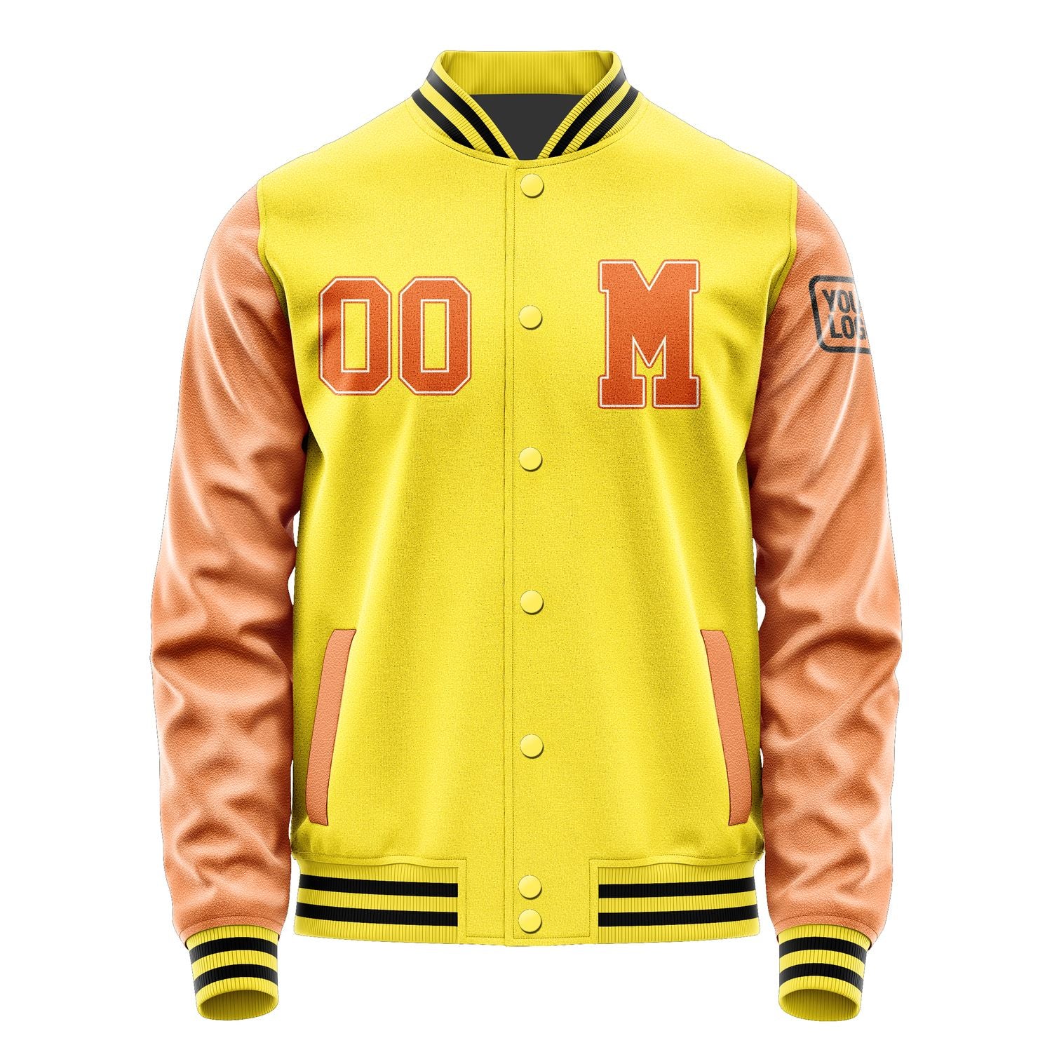 Maßgeschneidertes Blassgelb Orange Jacke JB2626282617281817