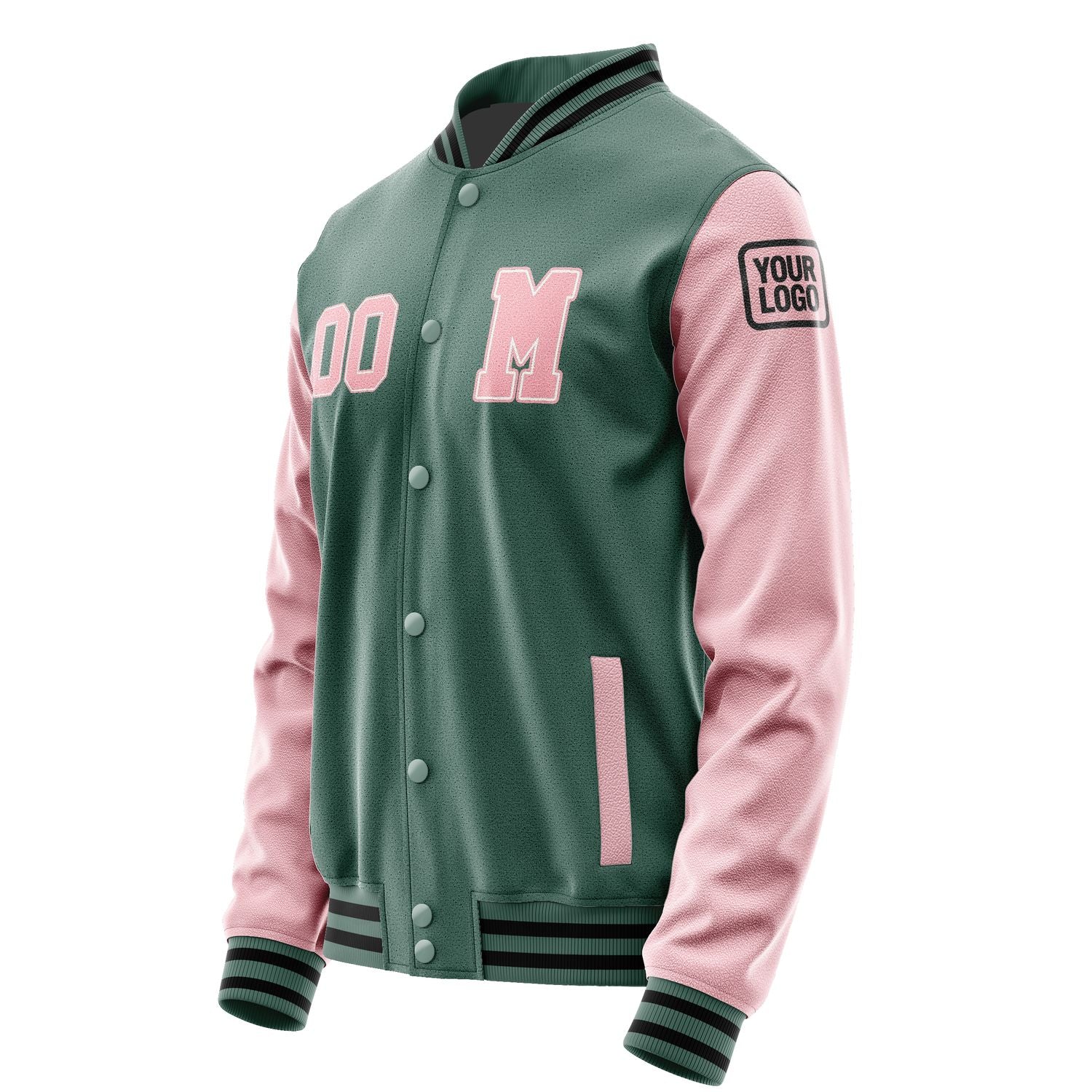 Maßgeschneidertes Blaugrün Rosa Jacke JB2727212717211817