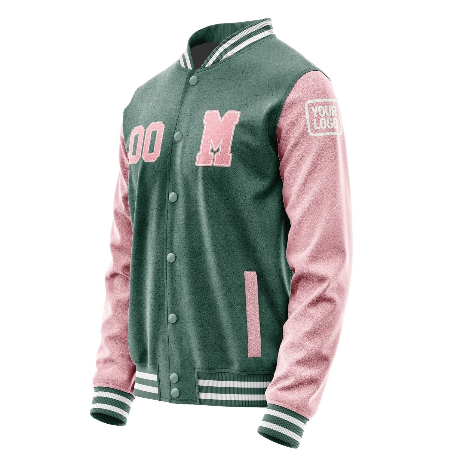 Maßgeschneidertes Blaugrün Rosa Jacke JB2727212718211818