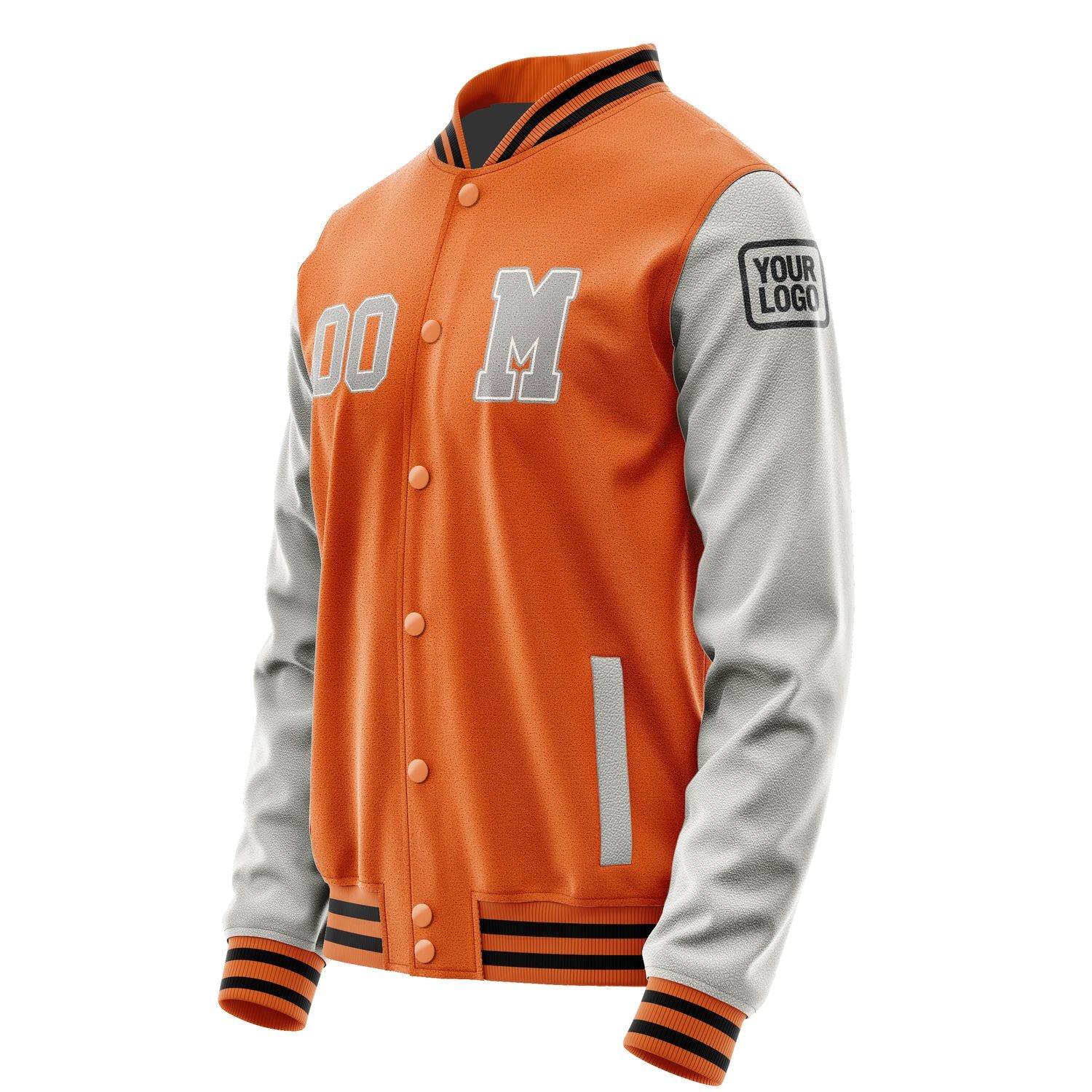 Maßgeschneidertes Orange Grau Jacke JB2828042817041817