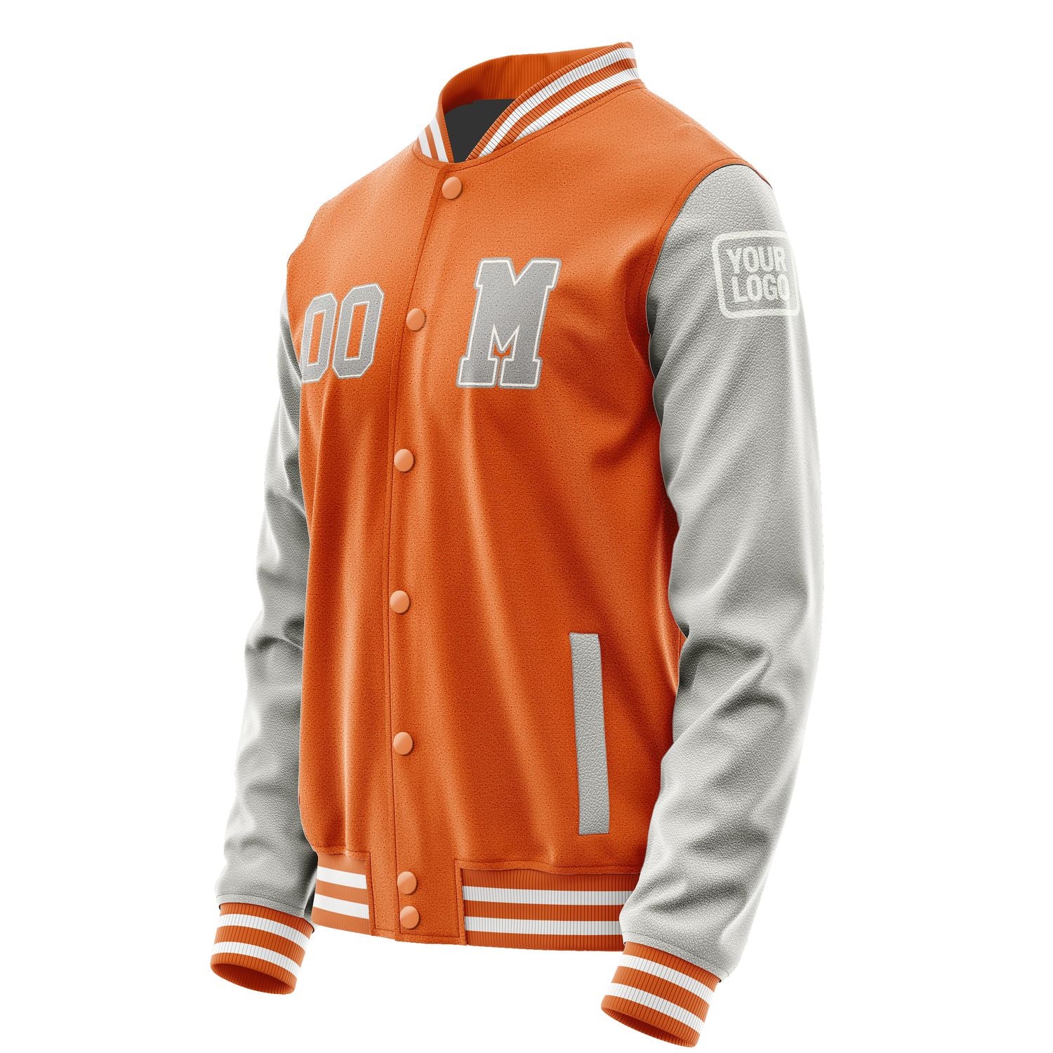 Maßgeschneidertes Orange Grau Jacke JB2828042818041818