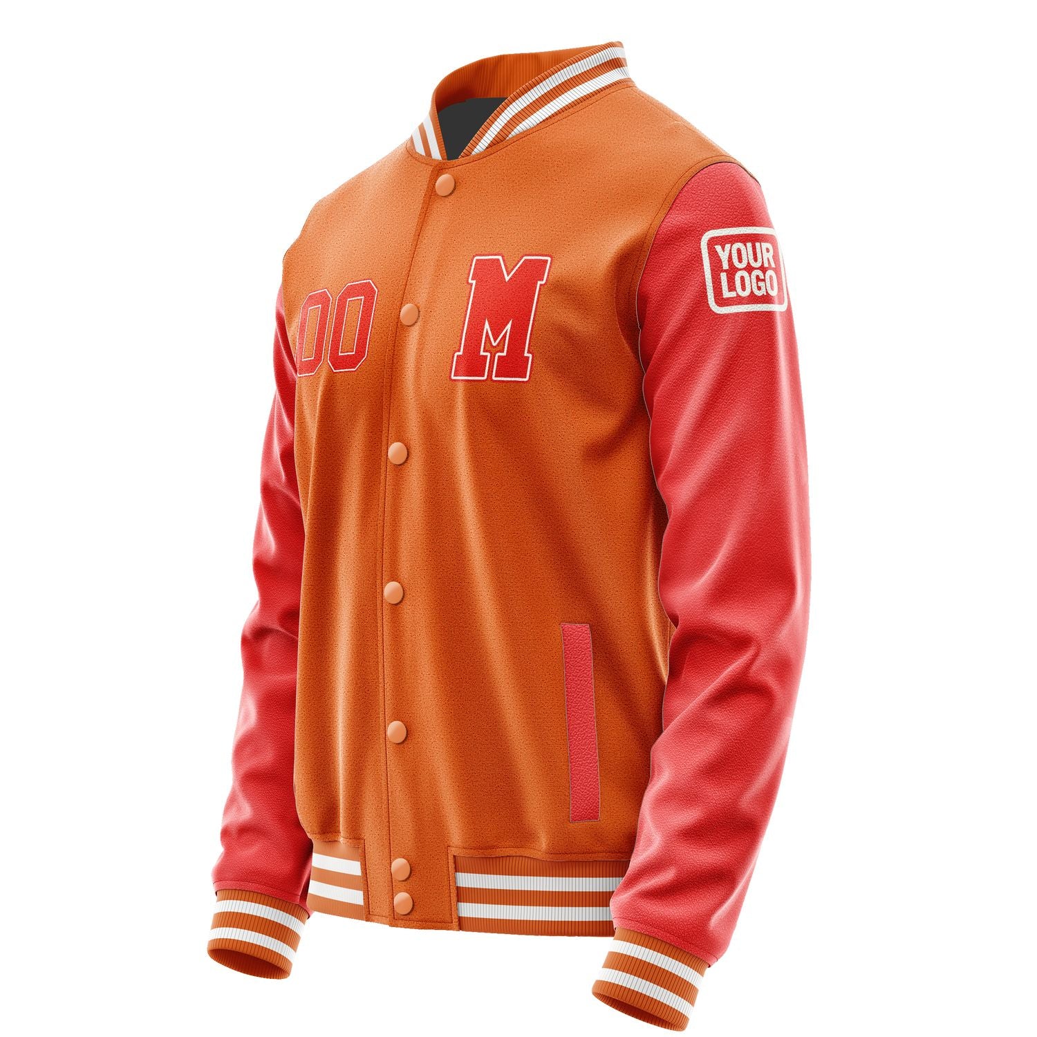 Maßgeschneidertes Orange Orangerot Jacke JB2828122818121818