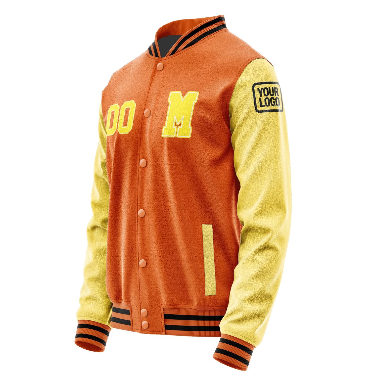 Maßgeschneidertes Orange Blassgelb Jacke JB2828262817261817