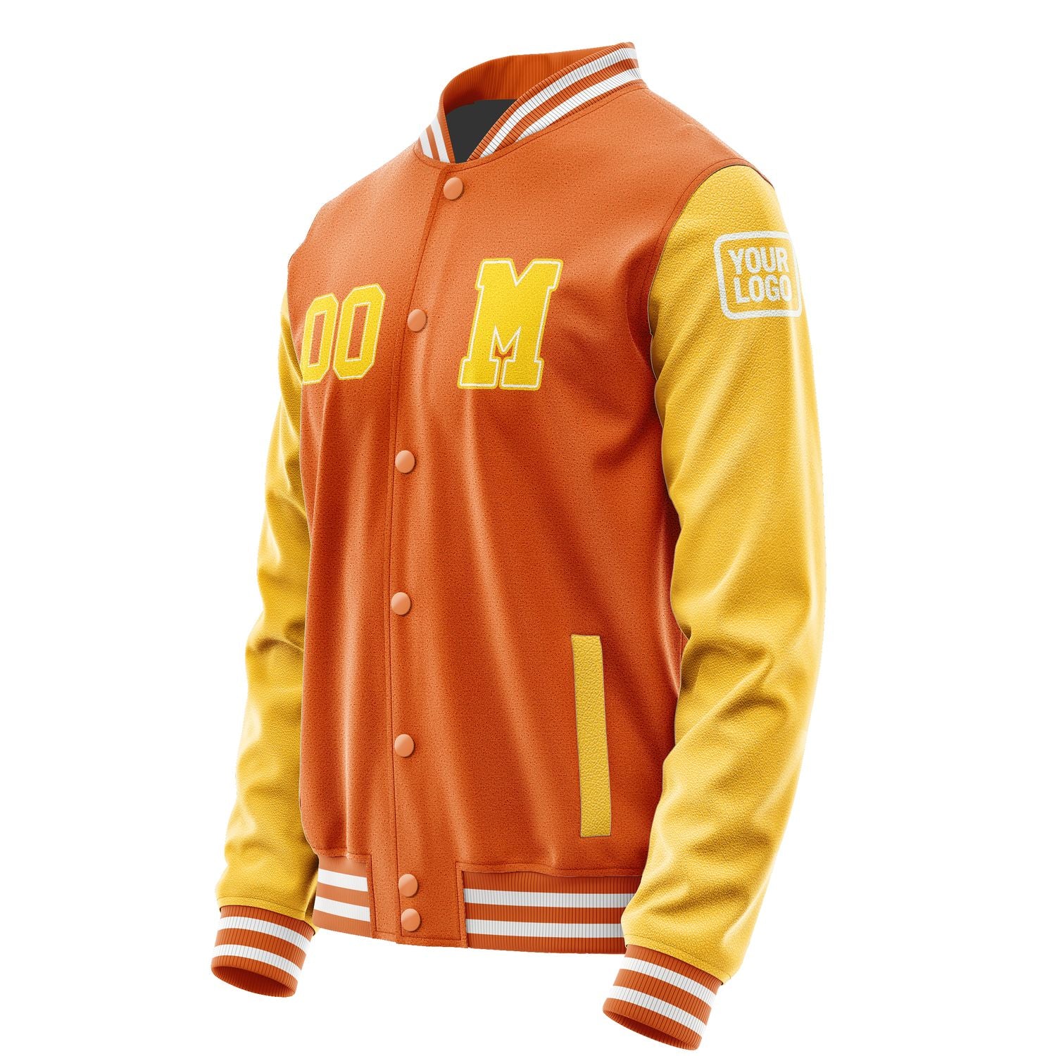 Maßgeschneidertes Orange Gold Jacke JB2828302818301818