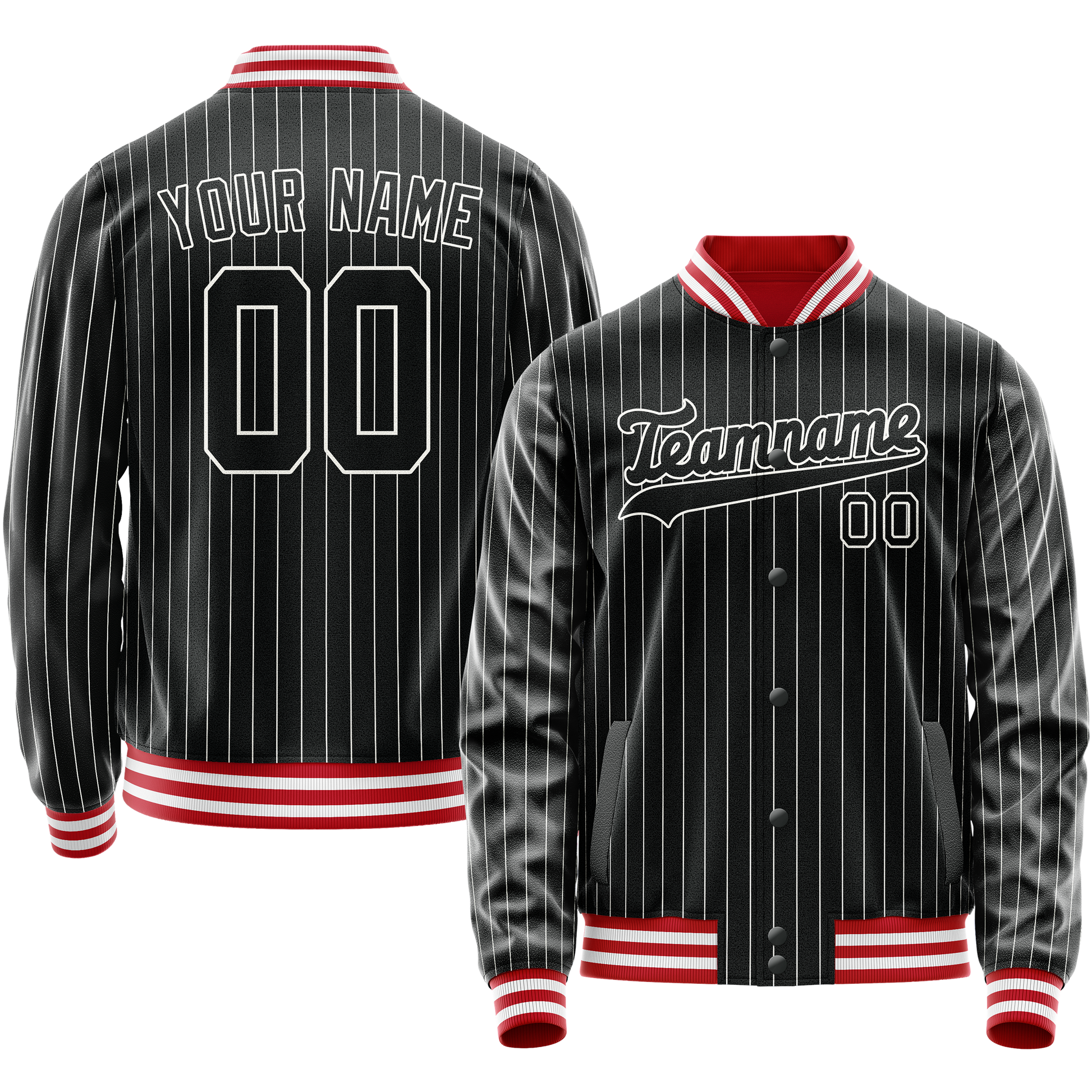 Maßgeschneidertes Schwarz Weiß Jacke JA02240617HF043